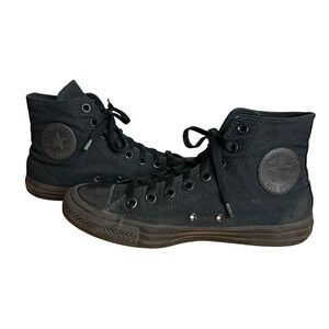 Converse Chuck Taylor All Star Hi Mens 7 Womens 9‎ Black Monochrome Canvas